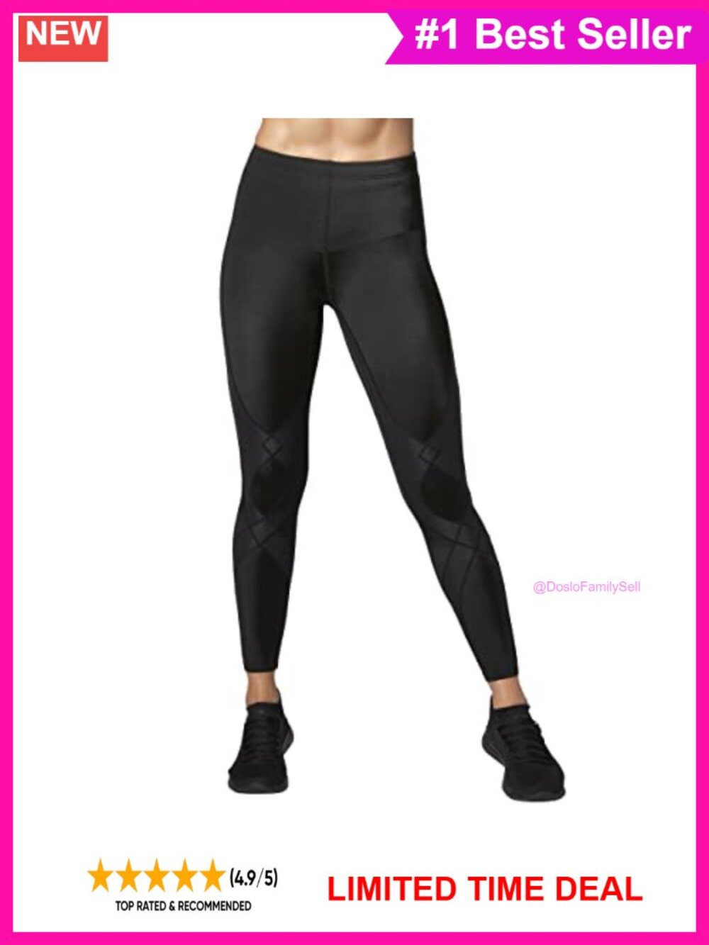 Stabilyx Mid Rise Compression Tights Running Recovery